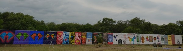 welcome wall in south texas